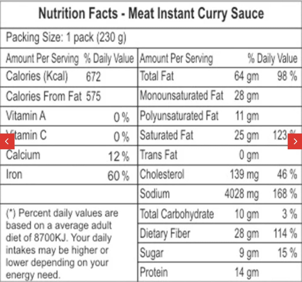 A1 INSTANT CURRY SAUCE 60 PACKS (230G)