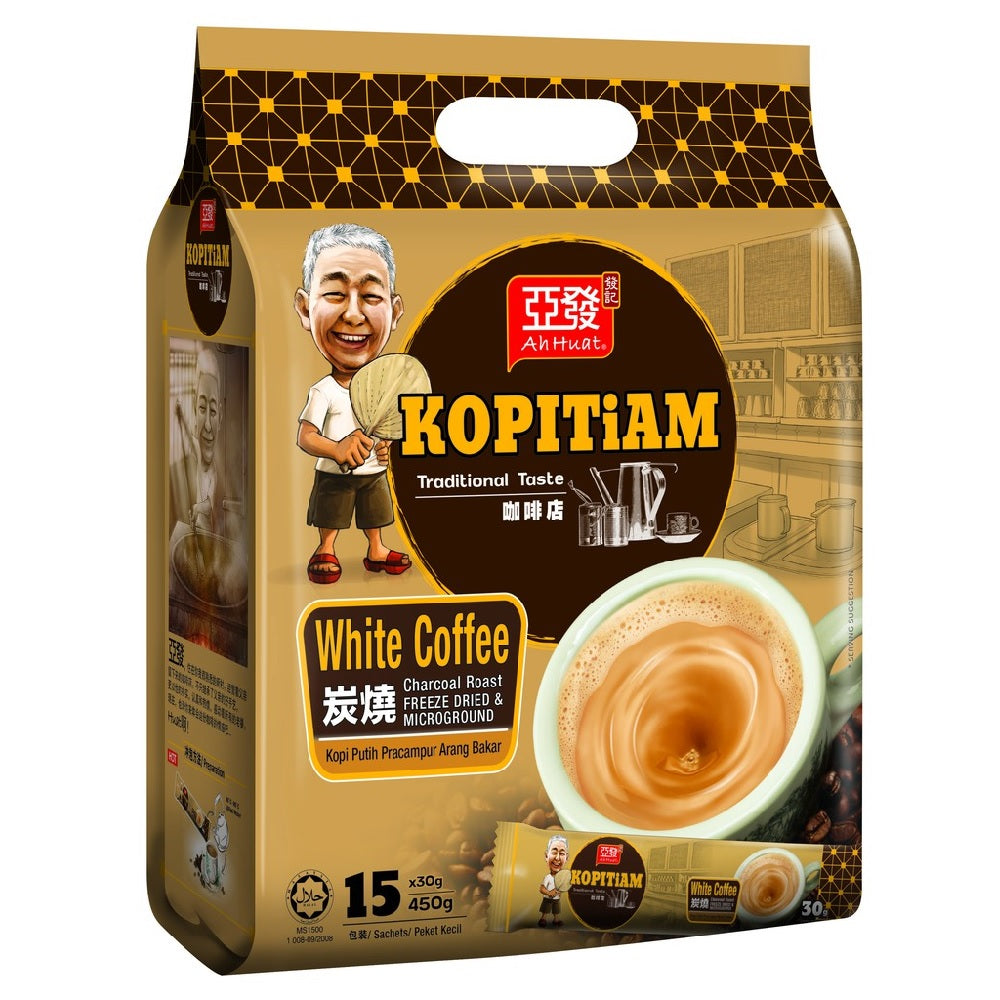 AH HUAT KOPITIAM CHARCOAL ROAST INSTANT WHITE COFFEE