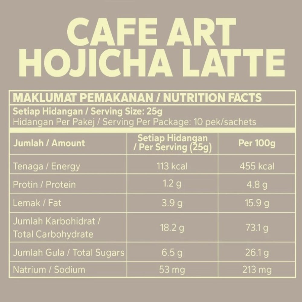 AIK CHEONG CAFE ART HOJICHA LATTE