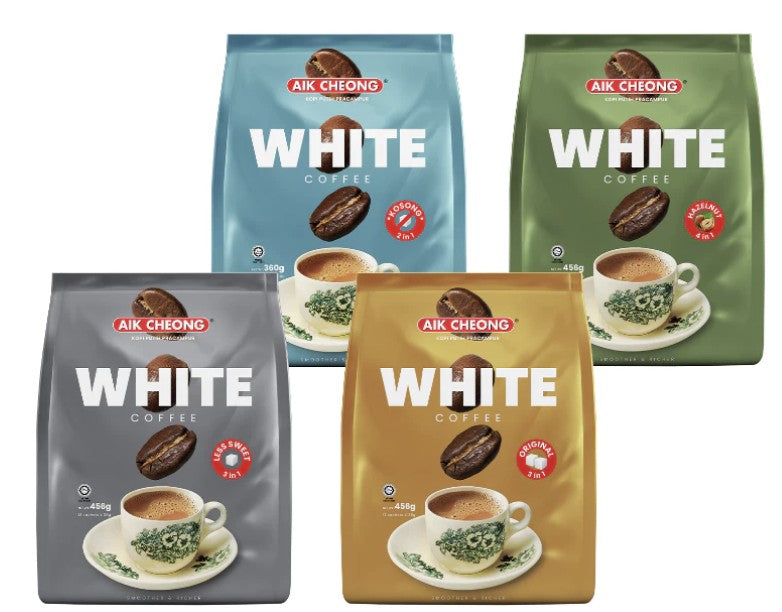 AIK CHEONG INSTANT WHITE COFFEE 24 PACKS