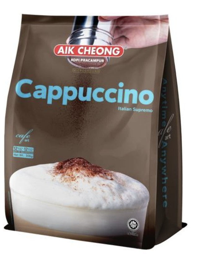AIK CHEONG INSTANT MOCHA/CAPPUCCINO/CARAMEL MACCHIATO 24 PACKS