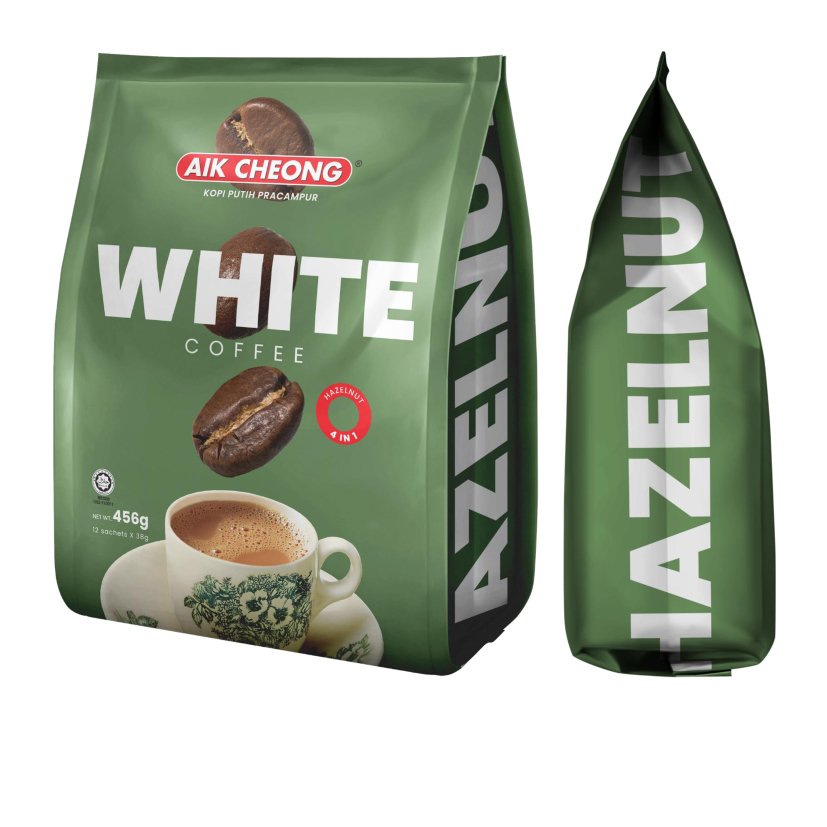 AIK CHEONG HAZELNUT INSTANT WHITE COFFEE