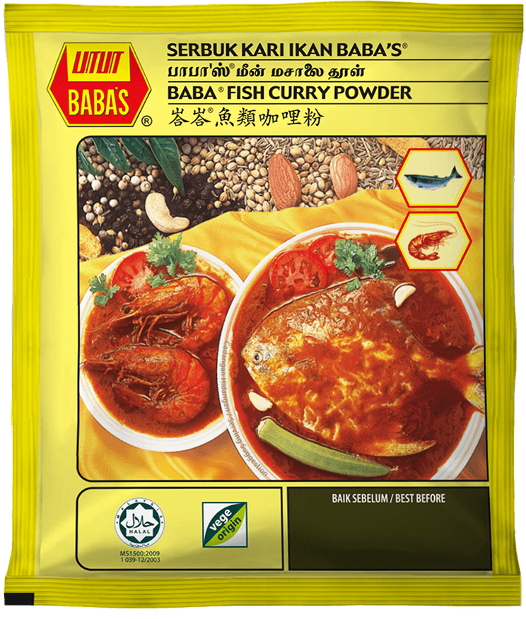 BABA'S FISH CURRY POWDER 125G