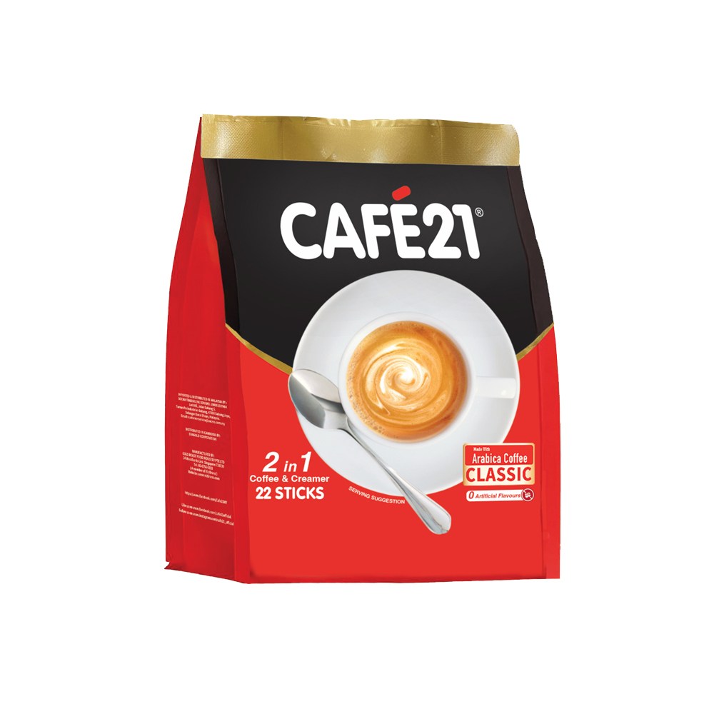 CAFE 21 2-IN-1 COFFEE & CREAMER