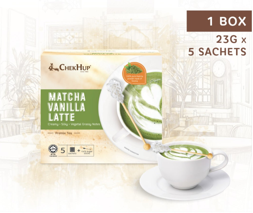 CHEK HUP MICROGROUND COLOMBIAN MATCHA VANILLA LATTE GOURMET COFFEE