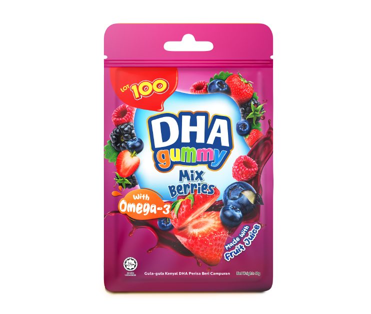 COCOALAND LOT 100 DHA MIX BERRIES GUMMY CANDY