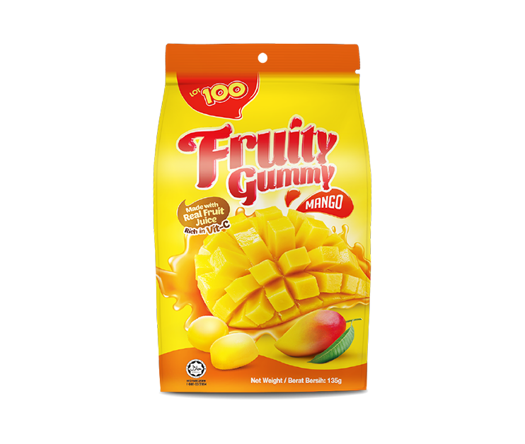 COCOALAND LOT 100 MANGO FRUITY GUMMY CANDY