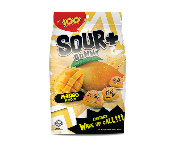 COCOALAND LOT 100 SOUR + GUMMY CANDY 95G BULK PRICE (24 PACKS)