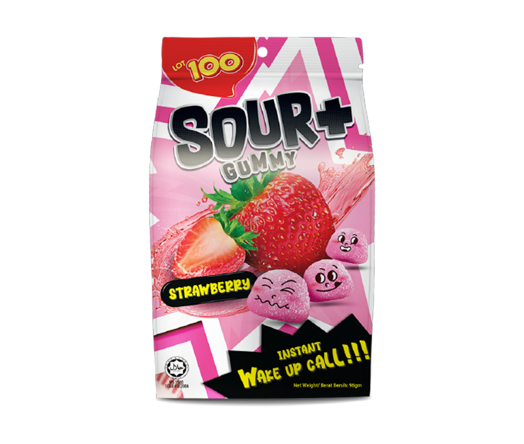 COCOALAND LOT 100 SOUR + GUMMY CANDY 95G BULK PRICE (24 PACKS)