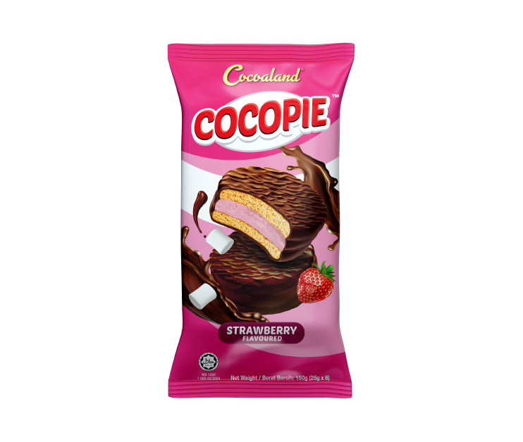 COCOLAND COCOPIE STRAWBERRY WITH MARSHMALLOW SNACKS