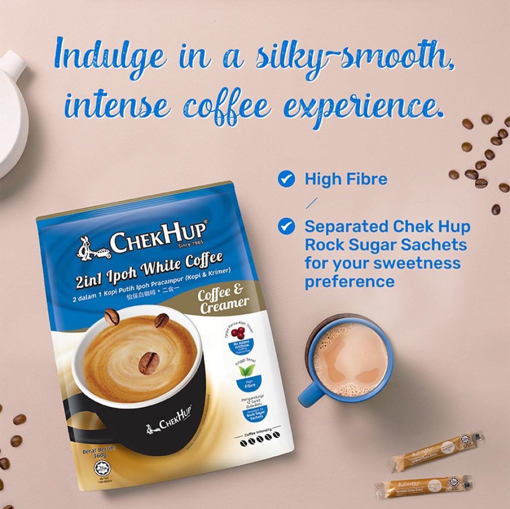 CHEK HUP 2IN1 COFFEE & CREAMER IPOH INSTANT WHITE COFFEE