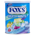 FOXS CRYSTAL CLEAR FRUITY MINTS HARD CANDY 180G TIN