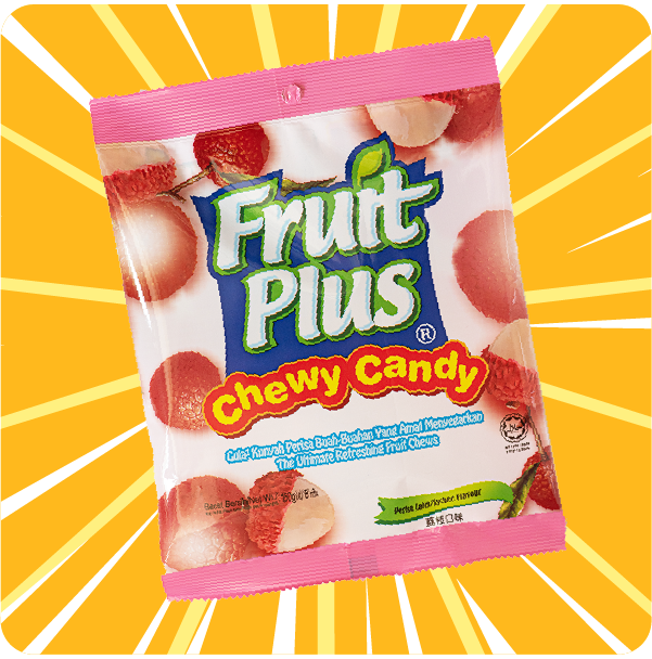 FRUIT PLUS LYCHEE CHEWY CANDY