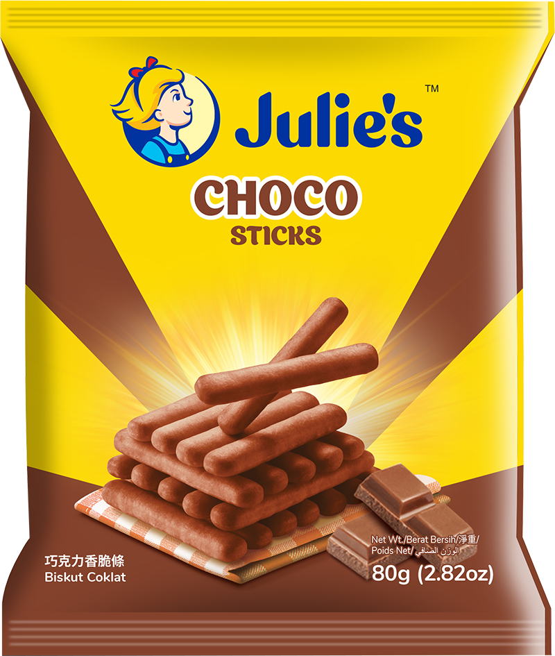 JULIE'S CHOCO STICKS BISCUITS