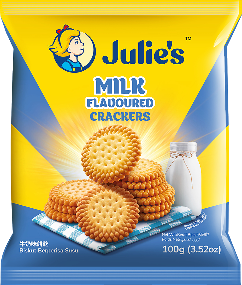 JULIE'S MILK FLAVOURED CRACKERS