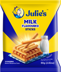 JULIE'S MILK FLAVOURED STICKS BISCUITS