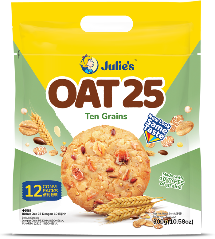 JULIE'S OAT 25 TEN GRAINS COOKIES