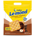 JULIE'S LE-MOND CHOCOLATE HAZELNUT PUFF SANDWICH BISCUITS
