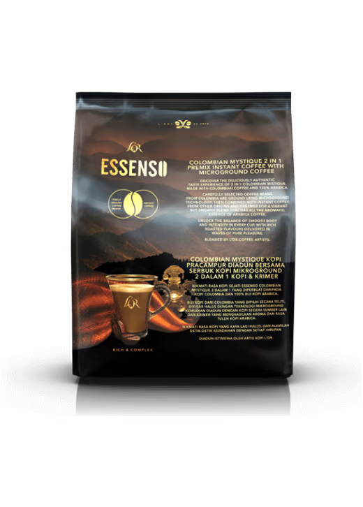 LOR ESSENSO 2IN1 COLOMBIAN MYSTIQUE WITH MICROGROUND COFFEE