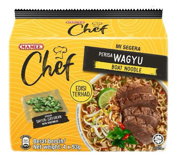 MAMEE CHEF WAGYU INSTANT BOAT NOODLES