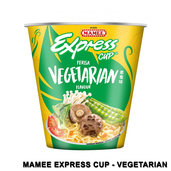 MAMEE EXPRESS VEGETARIAN CUP INSTANT NOODLES