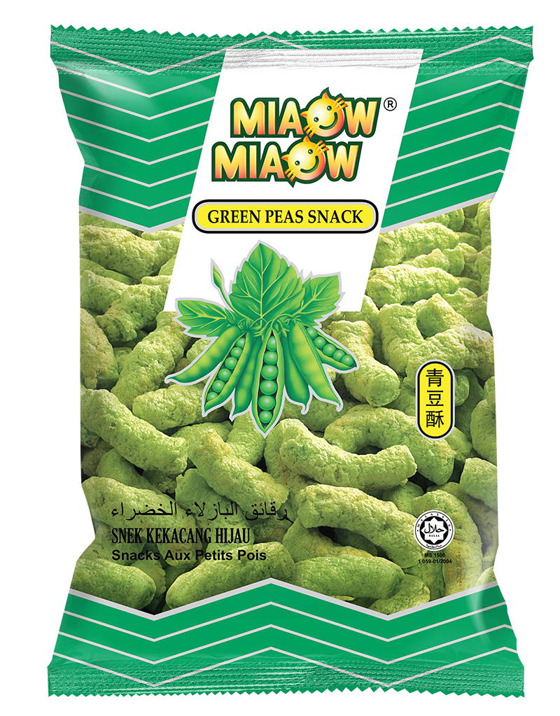MIAOW MIAOW GREEN PEAS SNACKS 50G