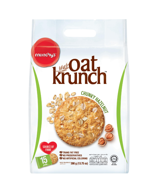 MUNCHY'S OAT KRUNCH CHUNKY HAZELNUT CRACKERS