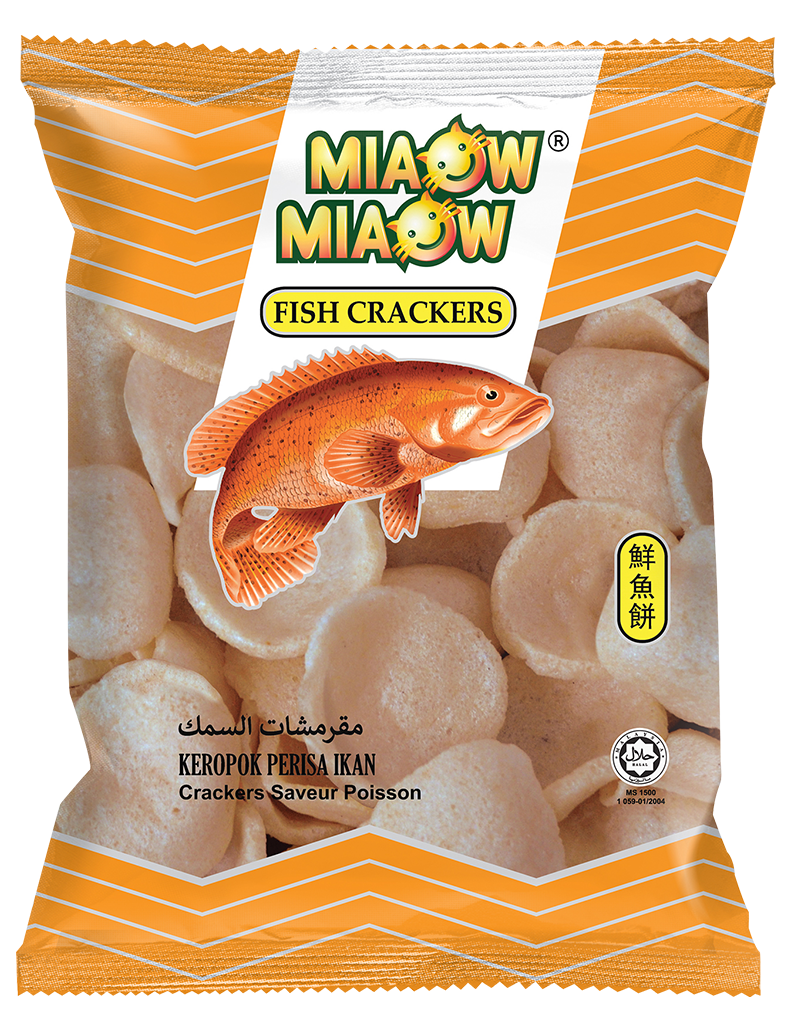 MIAOW MIAOW FISH CRACKERS 45G
