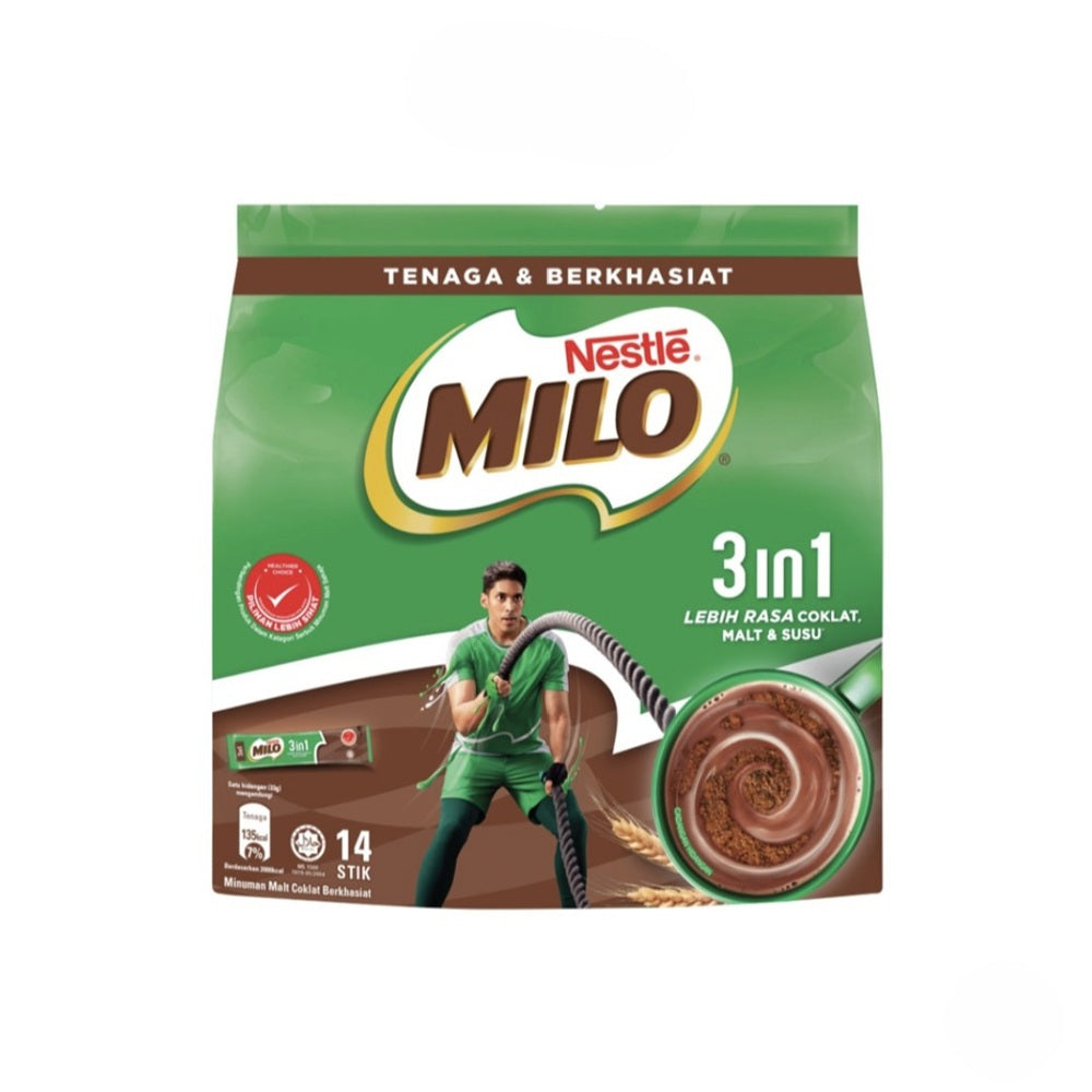 NESTLE MILO 3-IN-1 RICHER MALT CHOCOLATE MILK POWDERED DRINK