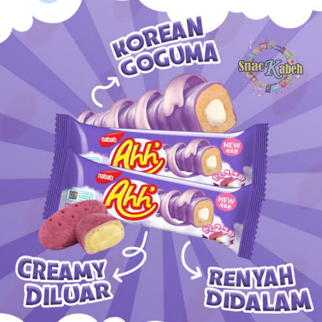 NABATI AHH TRIPLE KOREAN GOGUMA SNACKS ROLL 4G