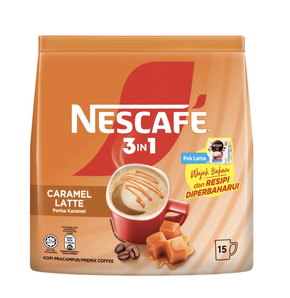 NESCAFE 3IN1 CARAMEL INSTANT COFFEE LATTE