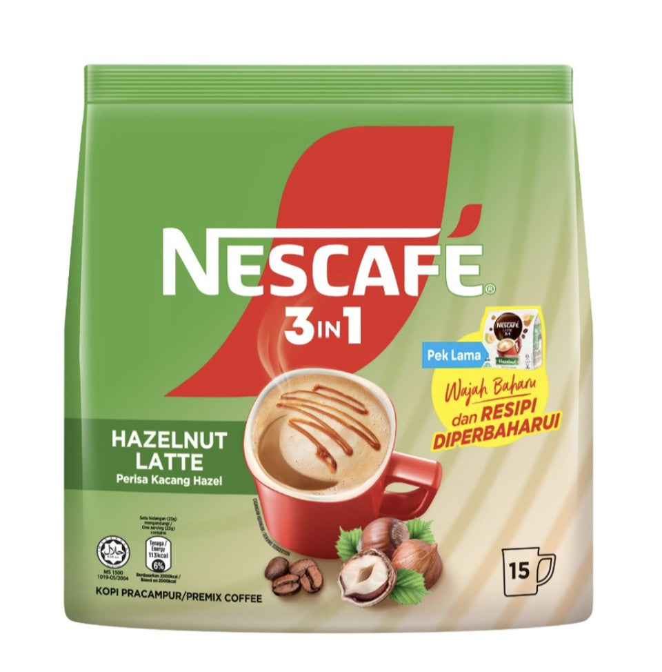 NESCAFE 3IN1 HAZELNUT INSTANT COFFEE LATTE