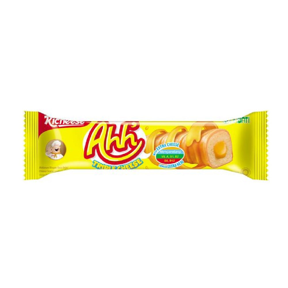 NABATI AHH TRIPLE CHEESE SNACKS ROLL 4G