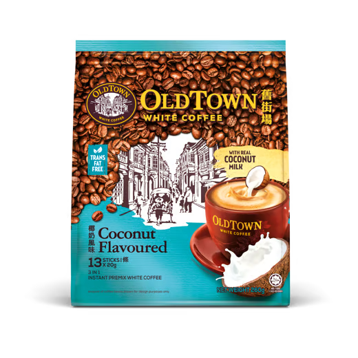 OLDTOWN COCONUT FLAVOURED 3IN1 INSTANT WHITE COFFEE