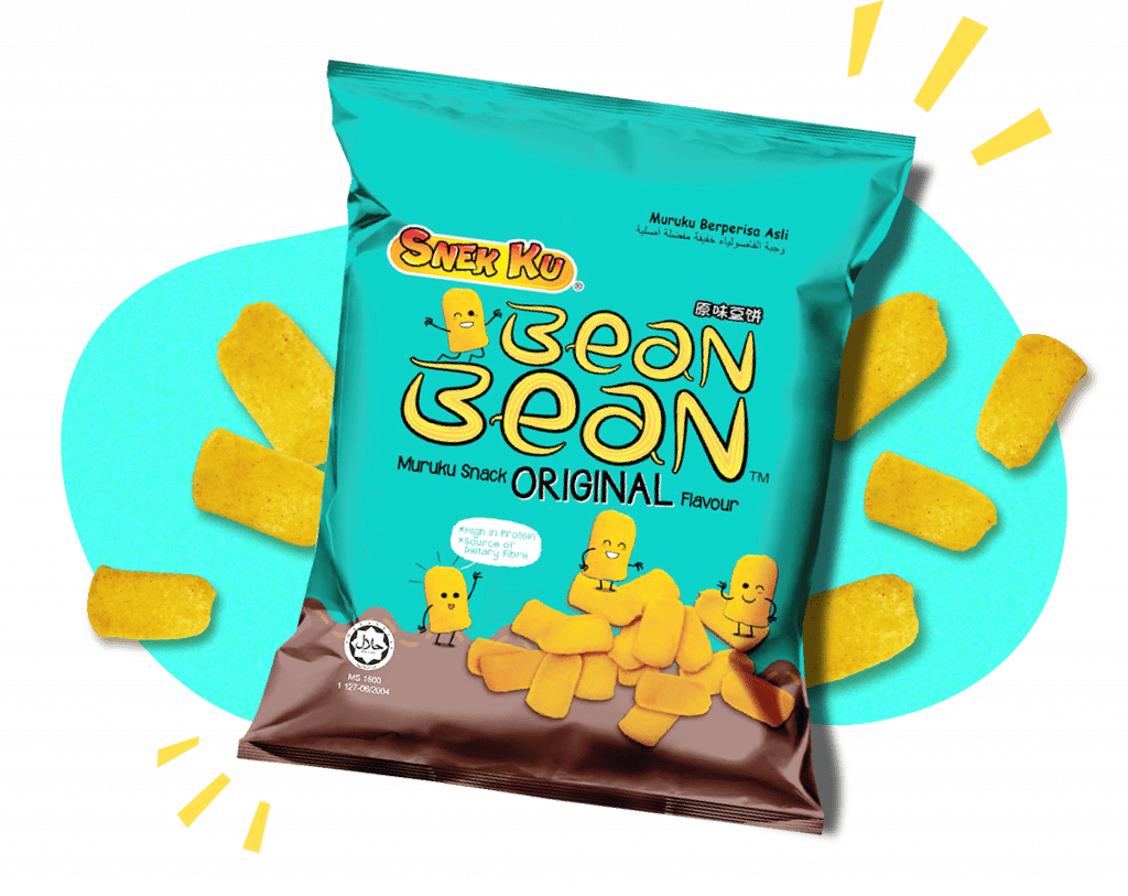 SNEK KU BEAN BEAN MURUKU ORIGINAL FLAVOUR SNACKS 14G