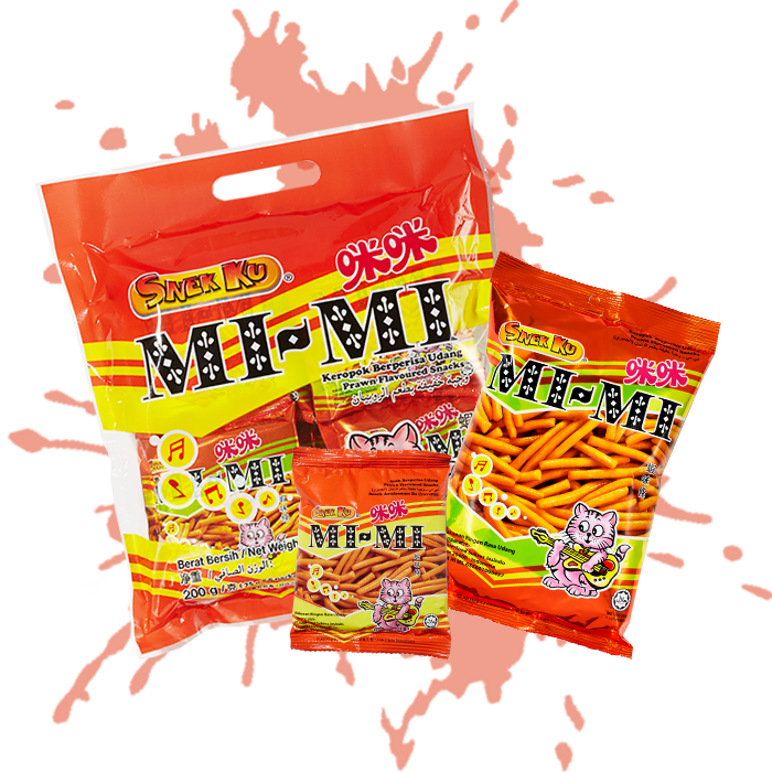 SNEK KU MIMI PRAWN FLAVOUR SNACK 18G