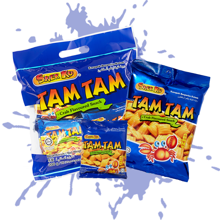 SNEK KU TAMTAM CRAB FLAVOUR SNACK 18G