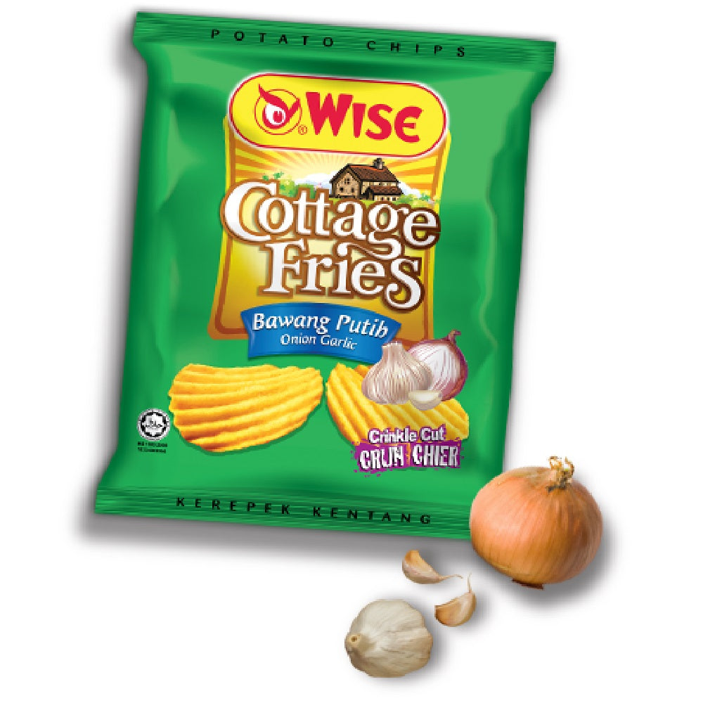 WISE COTTAGE ONION GARLIC FRIES POTATO CHIPS